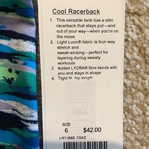 Lululemon Cool Racerback Tank